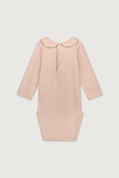 Gray label Baby Collar Onesie Faded Pink/Cream