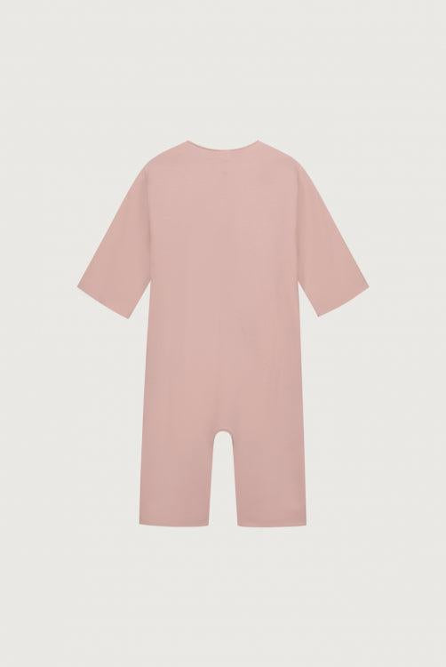 Gray Label Baby Suit with Snaps Faded Pink