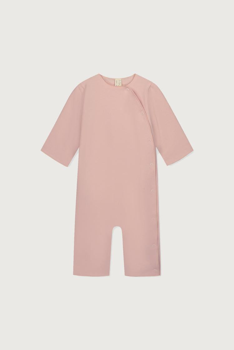 Gray Label Baby Suit with Snaps Faded Pink