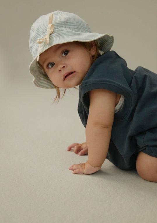 Gray Label Baby Sun Hat Sky/Cream