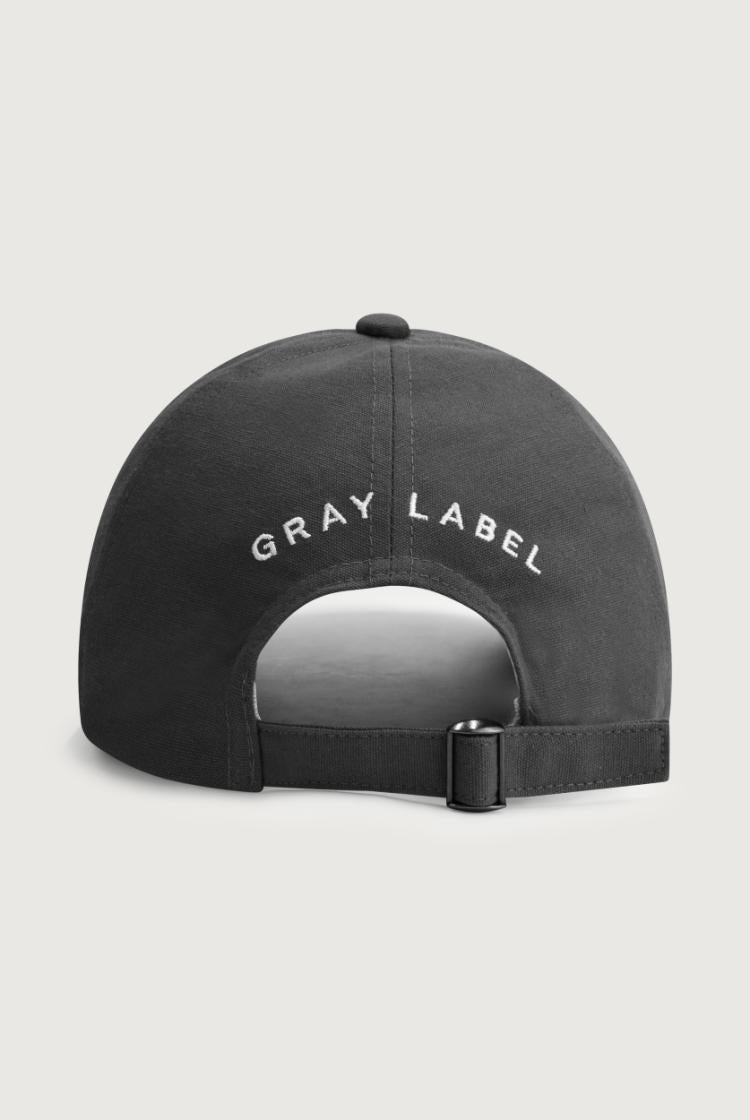 Gray Label Baseball Cap Nearly Black