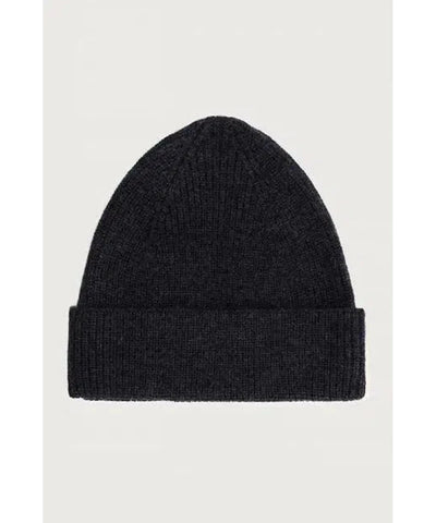 Gray Label Knitted Beanie Nearly Black Melange