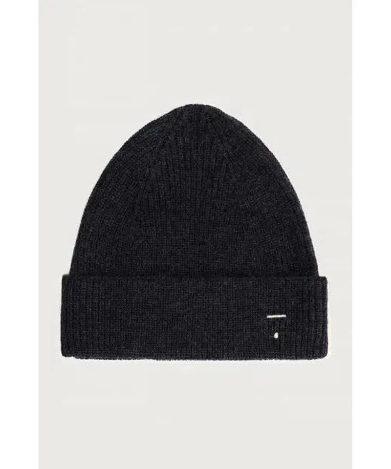 Gray Label Knitted Beanie Nearly Black Melange