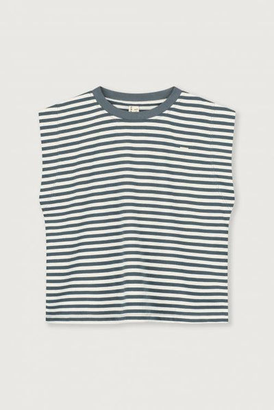 Gray Label Muscle Tee Blue Grey/Cream