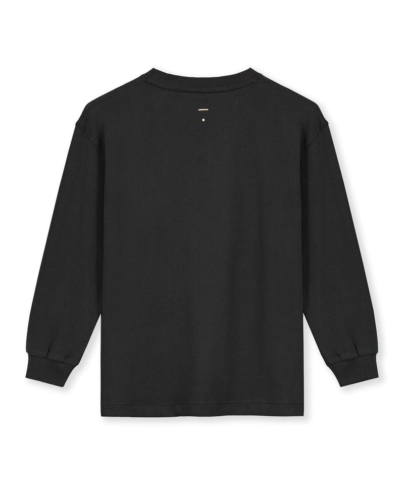 Gray Label Oversized Long Sleeve Tee Gots Nearly Black