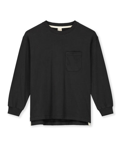 Gray Label Oversized Long Sleeve Tee Gots Nearly Black