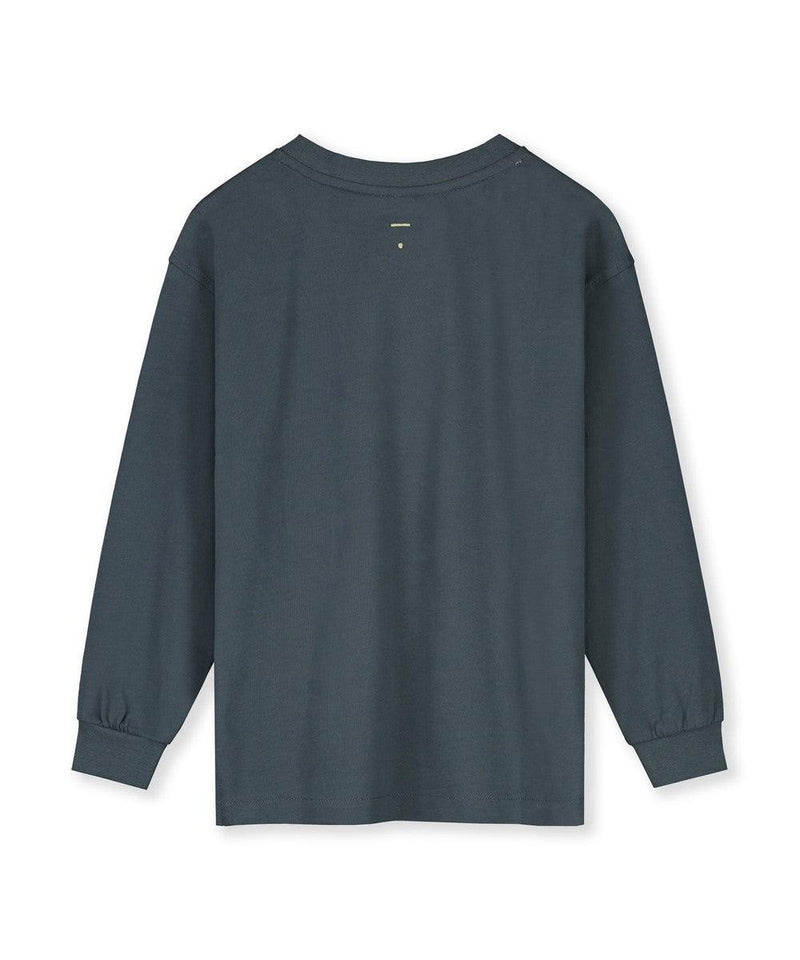 Gray Label Oversized Tee L/S Blue Grey