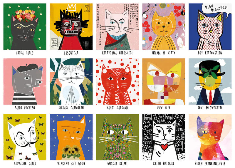 happily puzzles Art Cats