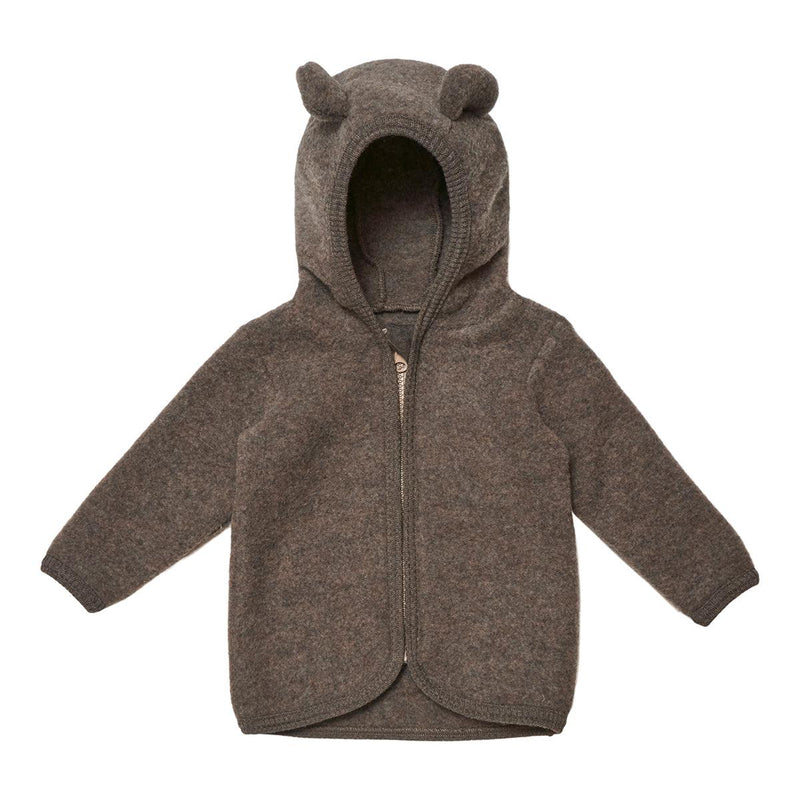 HUTTELiHUT Jacket Ears Wool Fleece Brown Melange