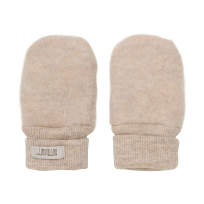 HUTTELiHUT Mittens Wool Fleece 2-layers Camel Melange