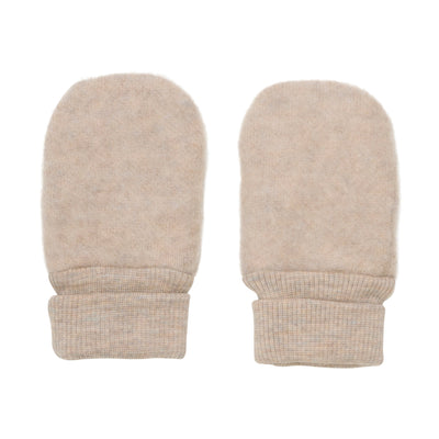 HUTTELiHUT Mittens Wool Fleece 2-layers Camel Melange