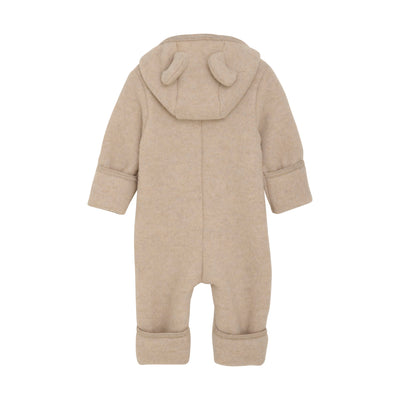 HUTTELiHUT Pram Suit Ears Wool Fleece Camel Melange