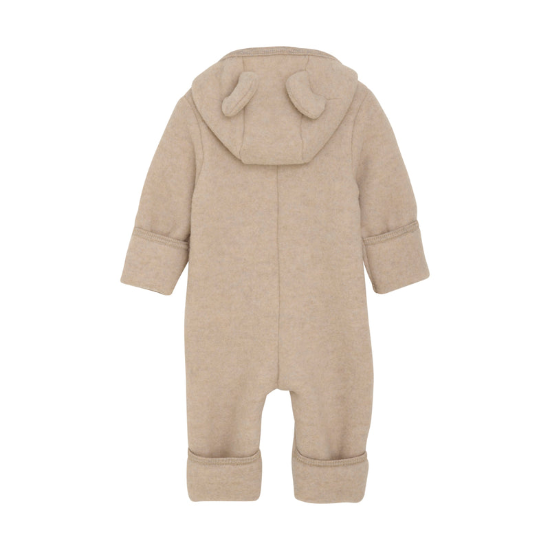 HUTTELiHUT Pram Suit Ears Wool Fleece Camel Melange