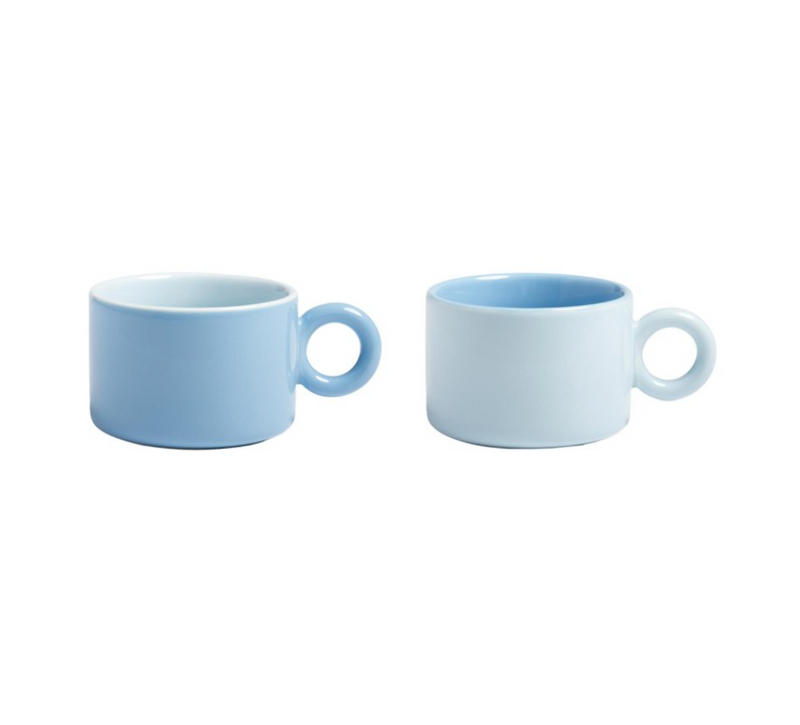 &Klevering Mug Chiquito Blue Set Of 2