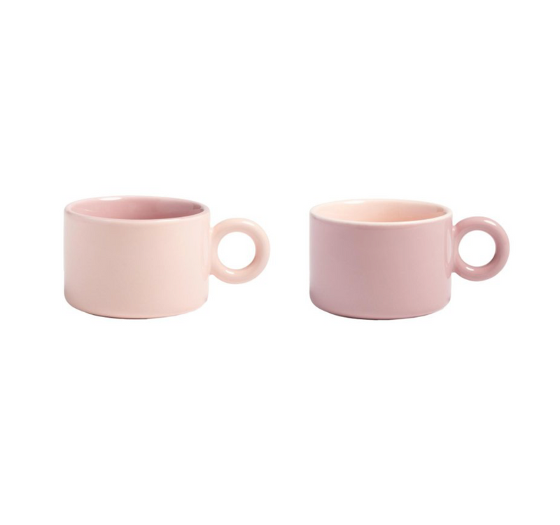 &Klevering Mug Chiquito Pink Set Of 2