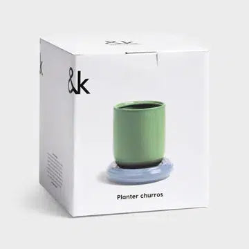 &Klevering Planter Churros Green