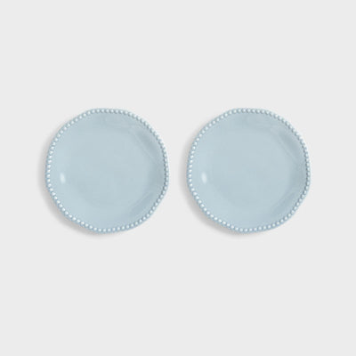 &Klevering Plate Perle Blue Set of 2