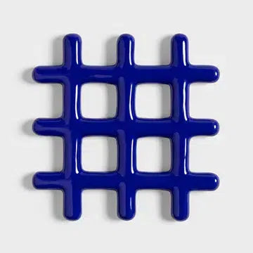 &Klevering Trivet Grid Blue