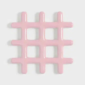 &Klevering Trivet Grid Pink