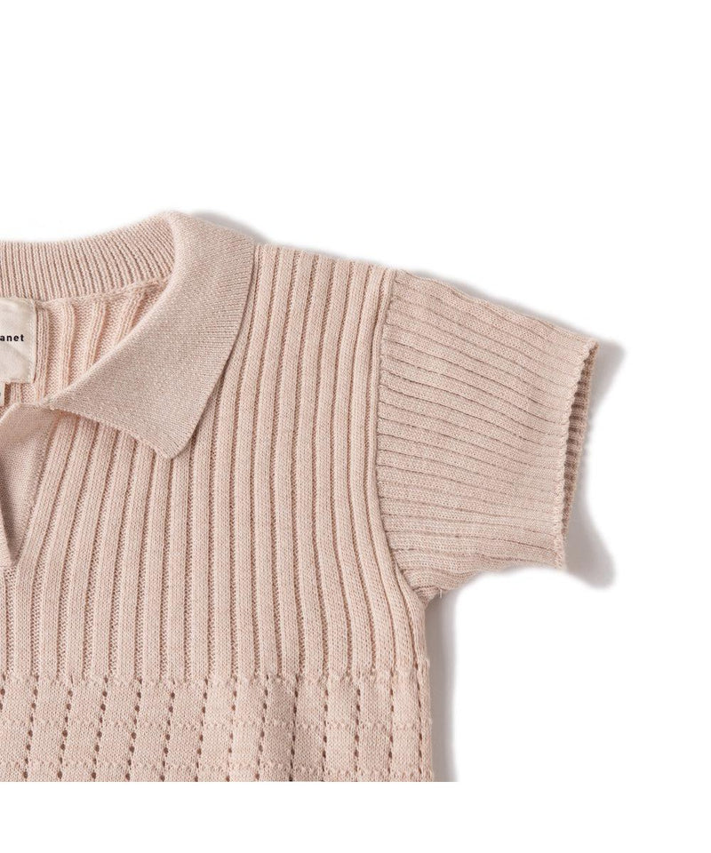 Knit Planet Casual Polo Ivory