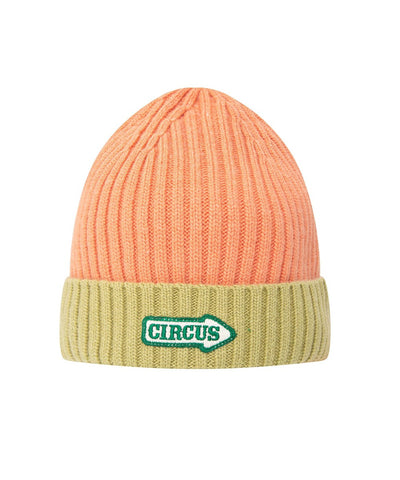 Knit Planet Circus Beanie Apricot/Green