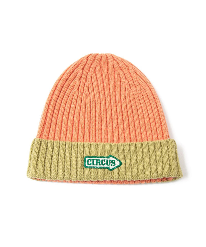 Knit Planet Circus Beanie Apricot/Green