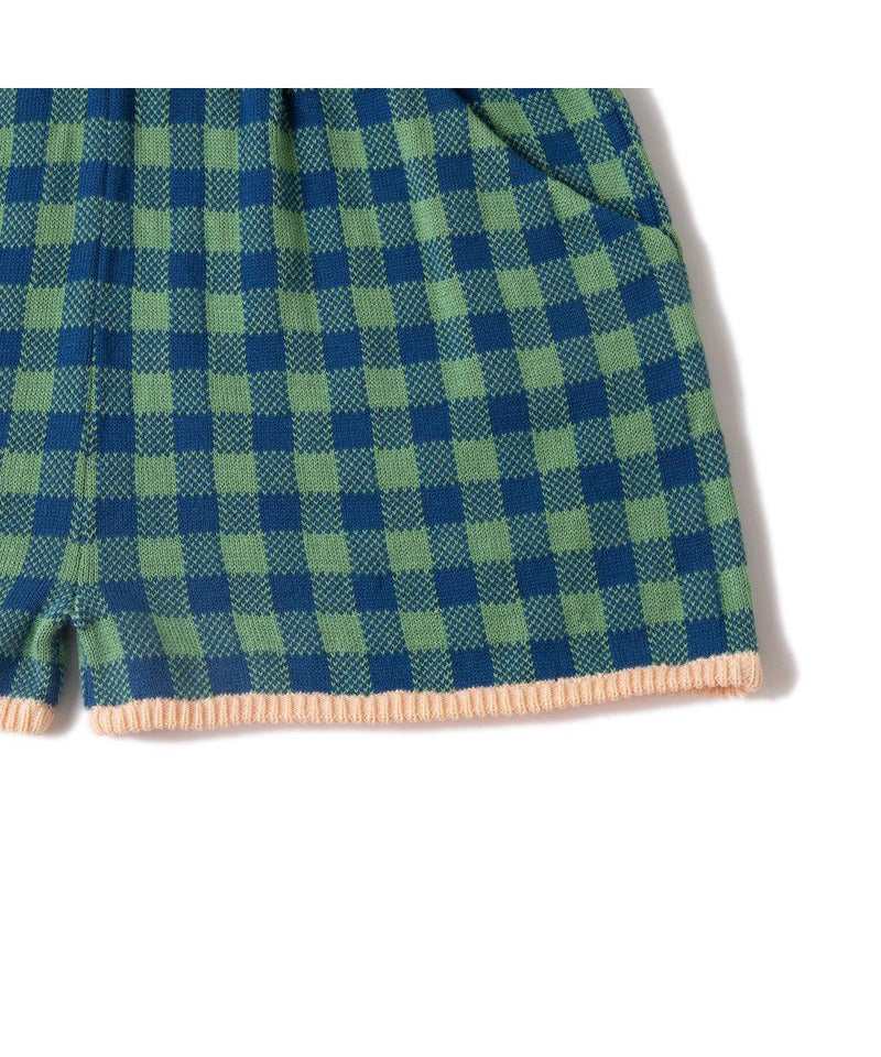 Knit Planet Coloured Shorts Navy/Green