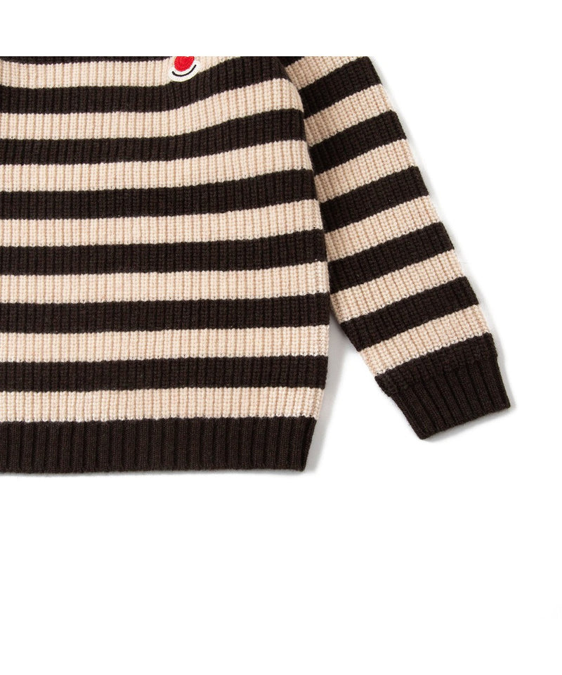 Knit Planet Little Nose Jumper Brown Stripe