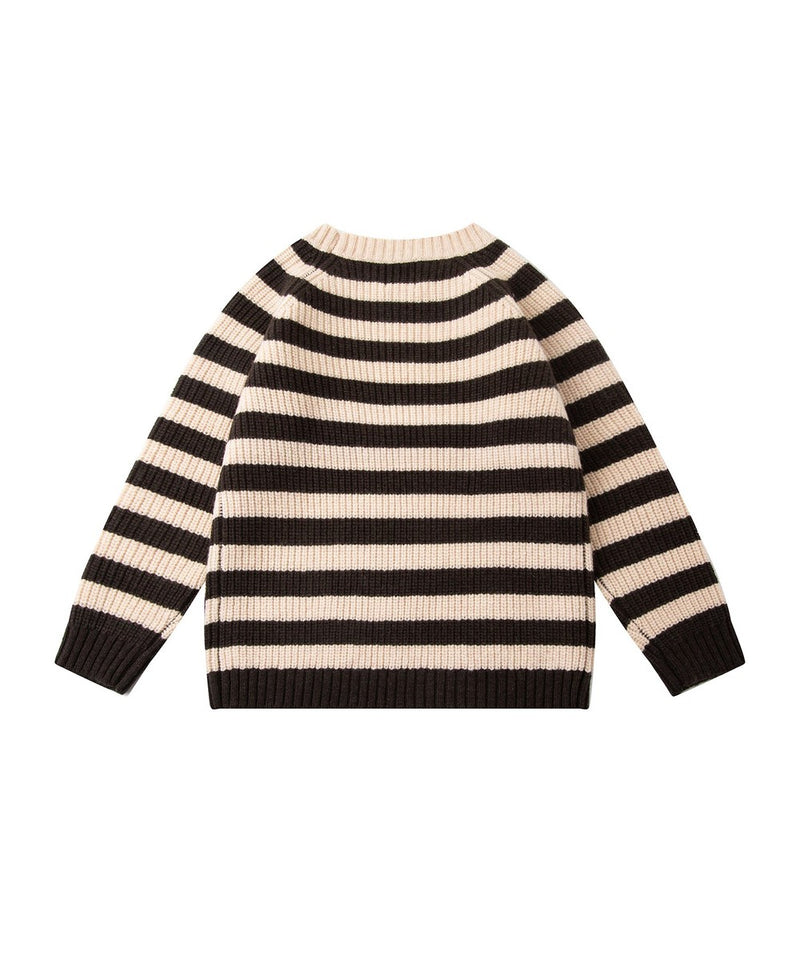 Knit Planet Little Nose Jumper Brown Stripe