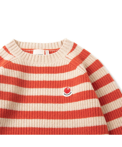 Knit Planet Little Nose Jumper Orange Stripe