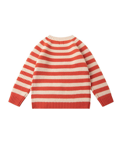 Knit Planet Little Nose Jumper Orange Stripe