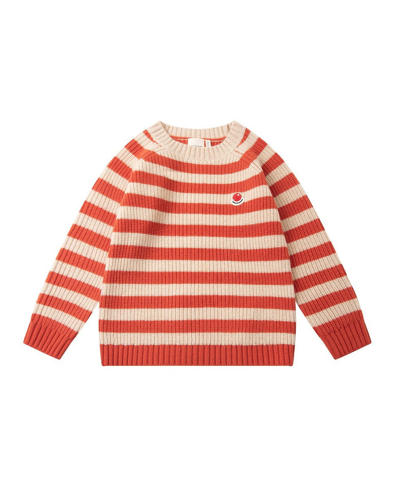 Knit Planet Little Nose Jumper Orange Stripe