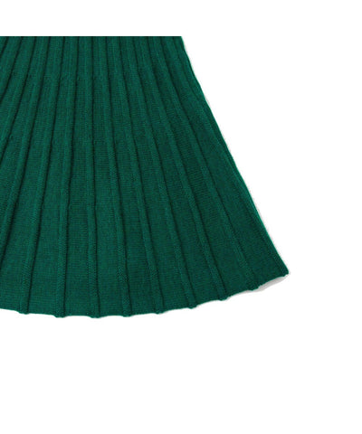 Knit Planet Pleated Skirt Green