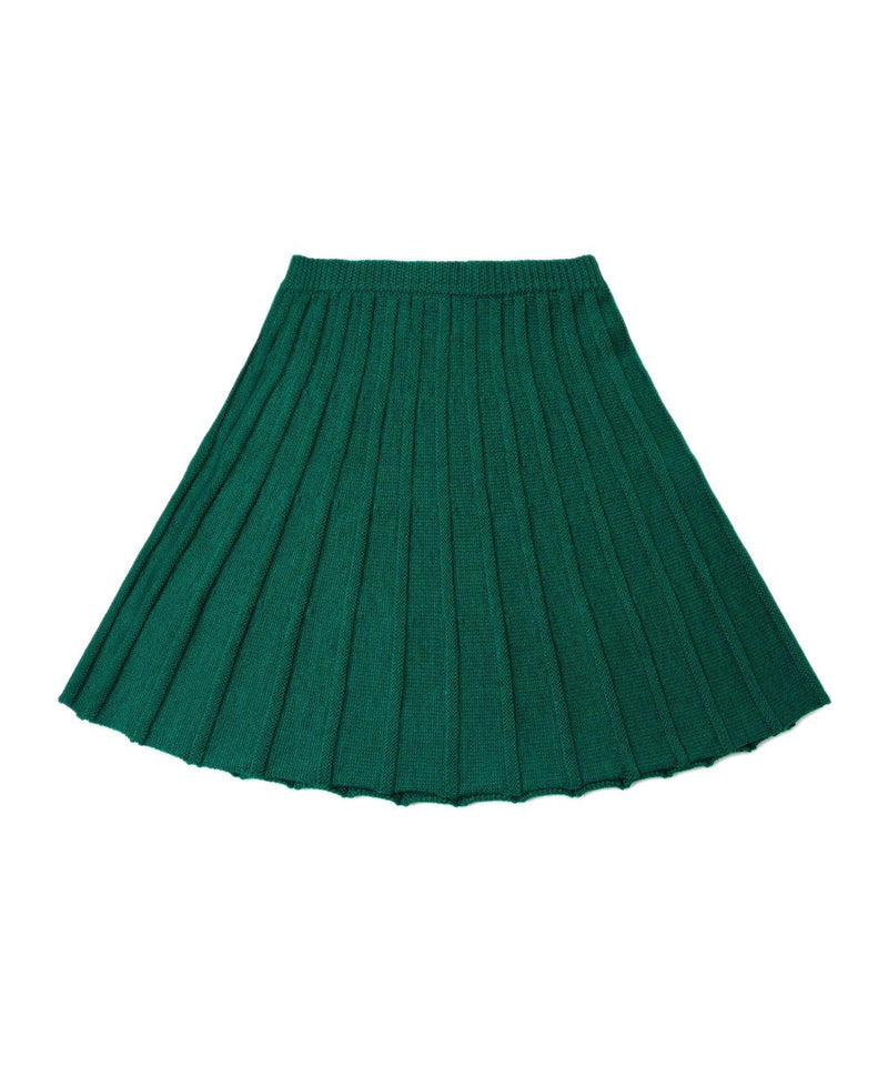 Knit Planet Pleated Skirt Green