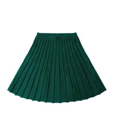 Knit Planet Pleated Skirt Green