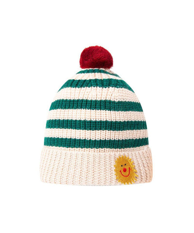 Knit Planet Smile Beanie Green/Cream