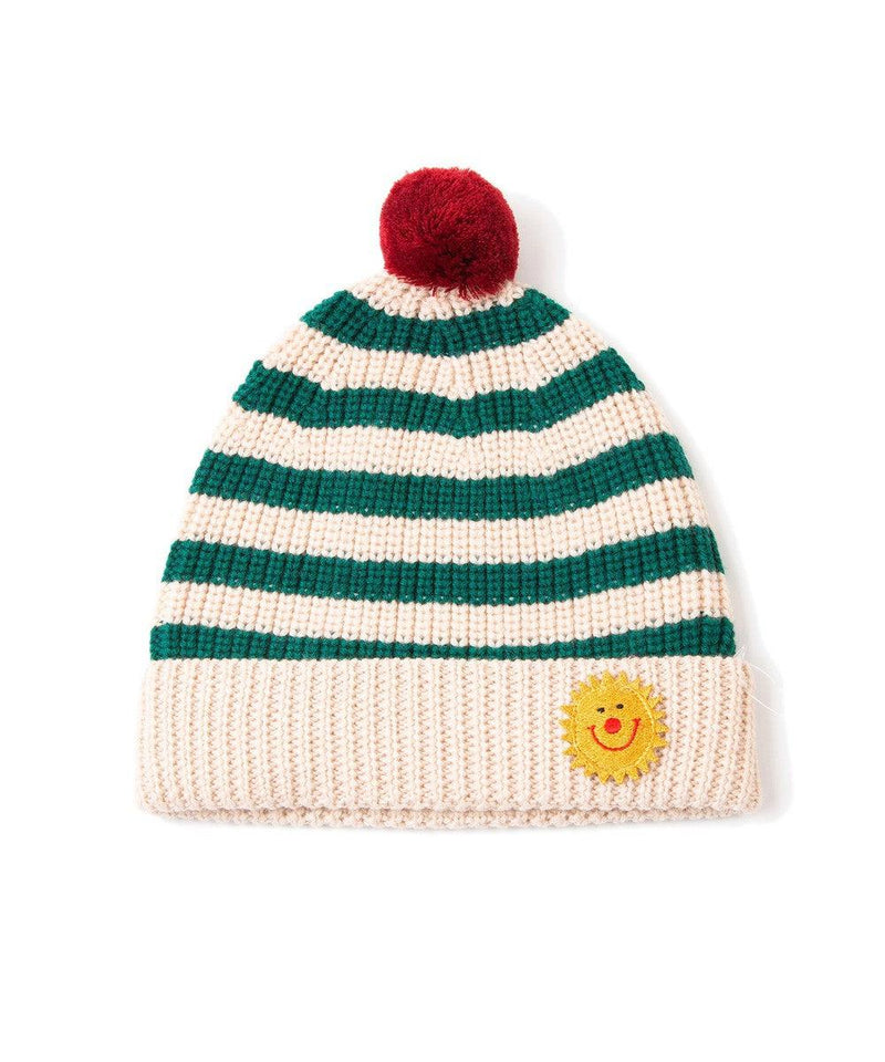 Knit Planet Smile Beanie Green/Cream