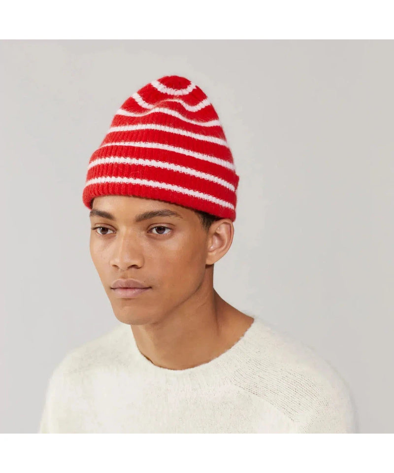 Le Bonnet Beanie Crimson Stripe