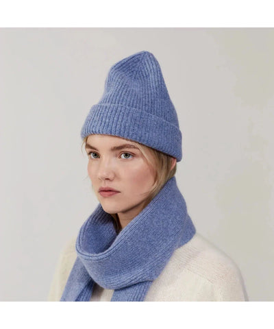 Le Bonnet Sjaal Washed Denim