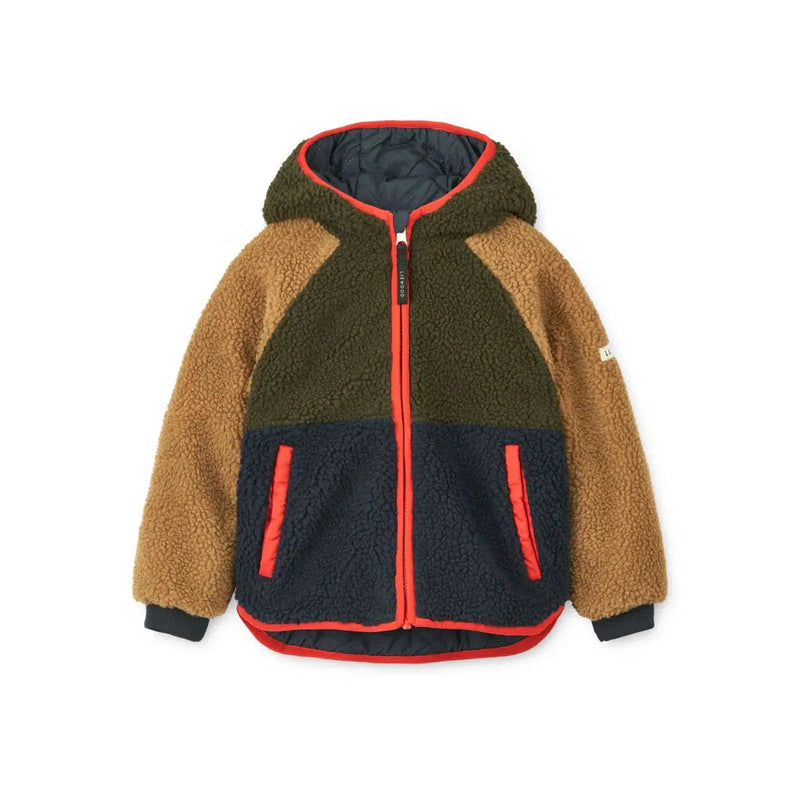 Liewood Baby Jackson Reversable Jacket Army Brown Multi Mix