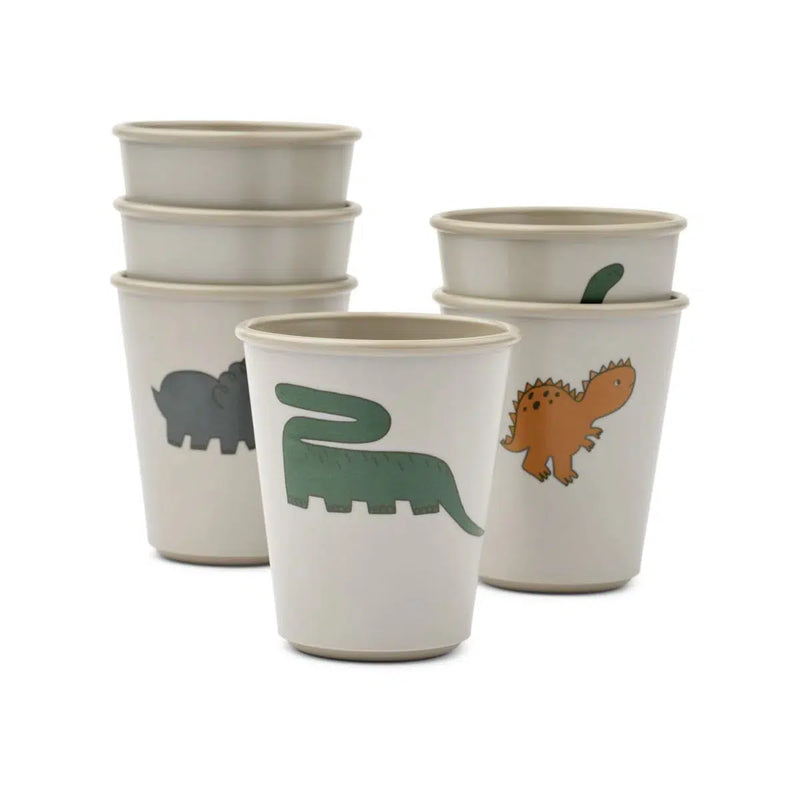 Liewood Lana Cup 6-pack Dinosaurs/Mist