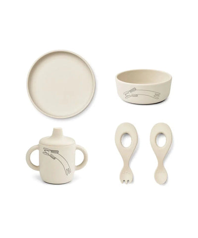 Liewood Ryle Tableware Set Dog Sandy