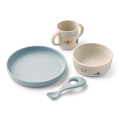 Liewood Vivi Tableware Set Aviator/Ecru