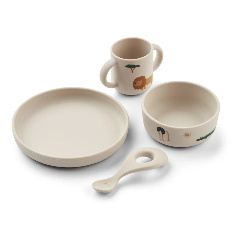 Liewood Vivi Tableware Set Safari Sandy Mix