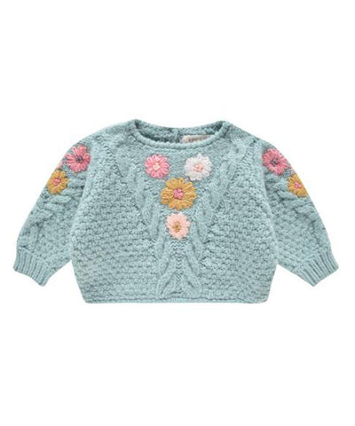 Louise Misha Baby Jumper Acacia Mineral Blue