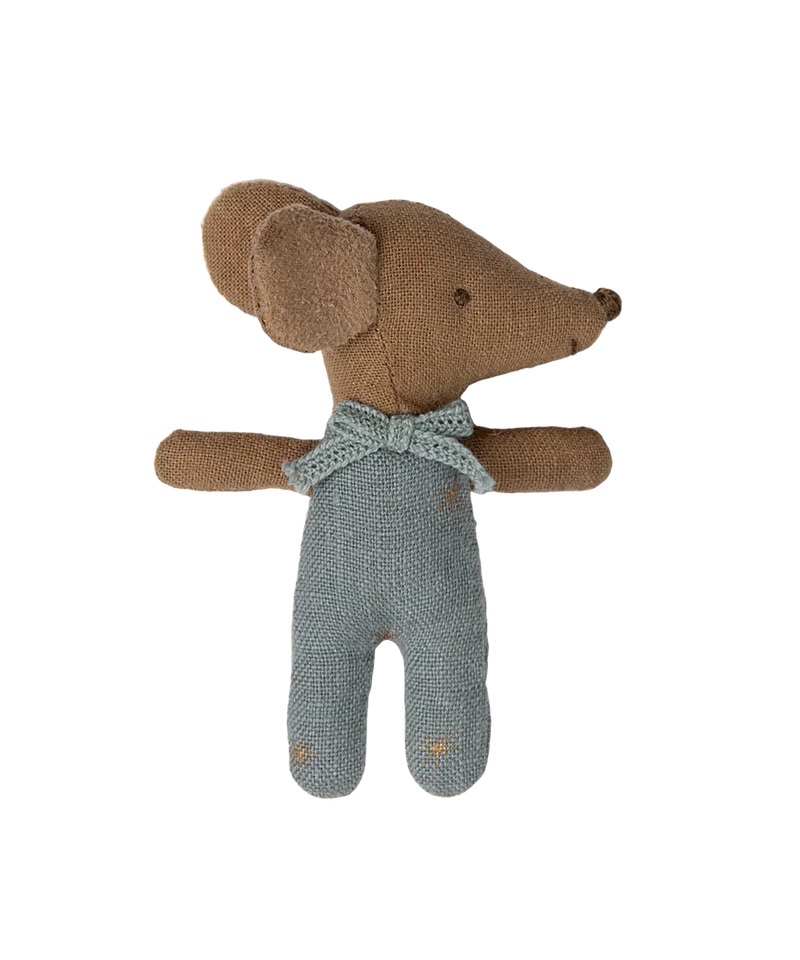 Maileg Baby Mouse Sleepy Wakey Blue NEW