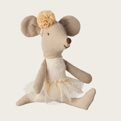 Maileg Ballerina Mouse, Little Sister off white