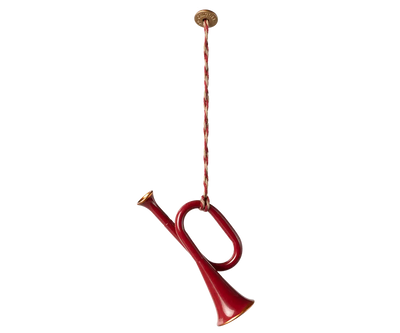 Maileg Christmas Ornament Trumpet Red