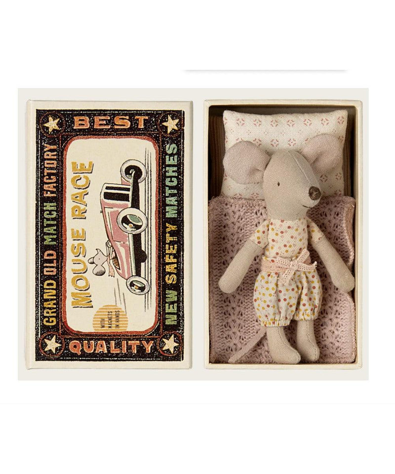 Maileg Little Sister mouse in matchbox V