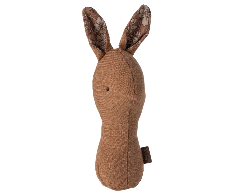 Maileg Lullaby Friends Bunny Rattle (Chocolate